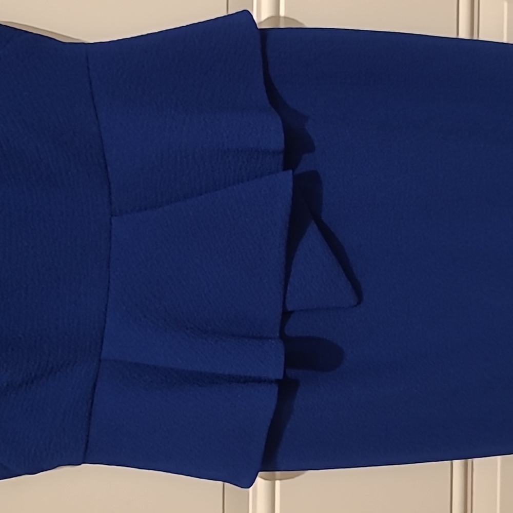 Royal Blue Black Halo Dress - Picture 5 of 8